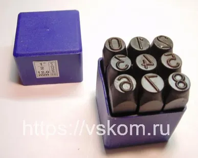 фото Клеймо ударное цифровое 12мм