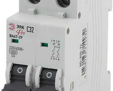 фото Выключатель автоматический модульный 2п C 32А ВА47-29 Pro NO-900-31 ЭРА Б0031763