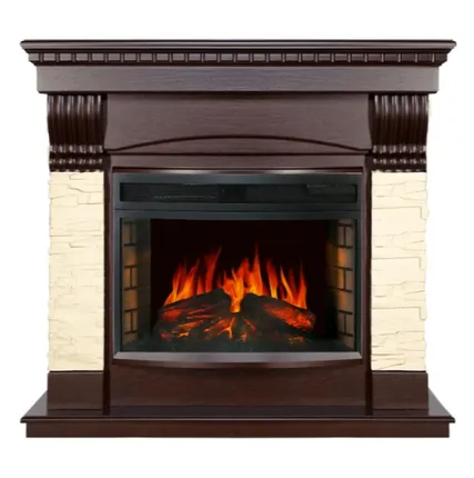 Фото №0 Каминокомплект Denver под Dioramic 25 (темный дуб) + Royal Flame Dioramic 25 LED FX