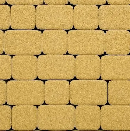 Фото №0 Тротуарная плитка Выбор Классико Стандарт 40 мм 2 камня Желтая