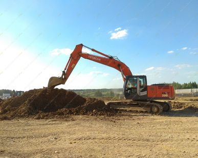 фото Аренда гусеничного экскаватора Hitachi ZX200, Тула