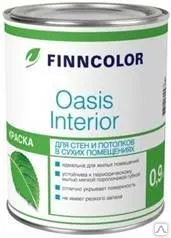 Фото №0 ФИННКОЛОР Краска для стен и потолков OASIS INTERIOR (9л) RAL 9010