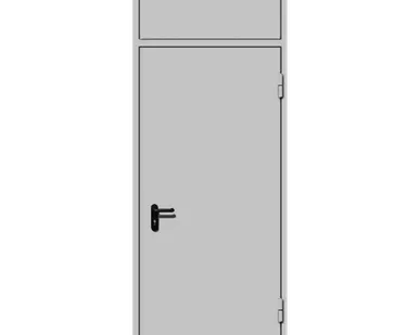 фото Дверь техническая ДМ-1 с фрамугой - без порога