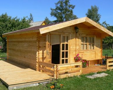 фото Дачные садовые домики из бруса