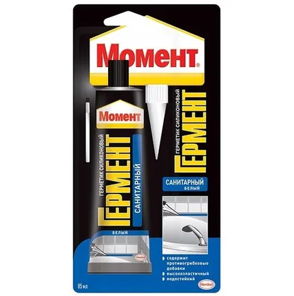 Фото №0 Герметик ГЕРМЕНТ санитарный белый 85мл 1374341 / 4600611313436 (Б0003633)
