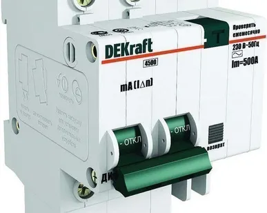 фото АВДТ 2п 10А 30мА ДИФ-101 С 4,5кА DEKraft