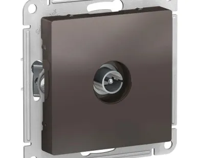 фото Розетка телевизионная TV AtlasDesign коннектор механизм мокко SE ATN000693