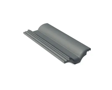 фото Цементно-песчаная половинчатая черепица BRAAS Таунус графит