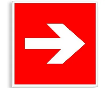 фото Знак F 01-01 &;quot;Направляющая стрелка&;quot;
