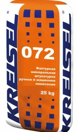 Фото №0 Штукатурка декоративная KORNPUTZ 072 1,5-2,0мм (короед, "барашек"), 25кг КРАЙЗЕЛ (1п=42 шт)