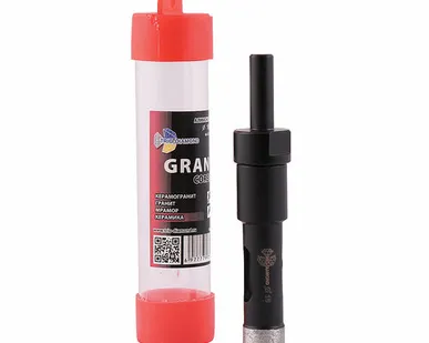 фото Коронка алмазная 16 мм по керамограниту Серебряная пайка GCB757 TRIO-DIAMOND