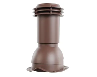 фото Выход вентиляции канализации для металлочерепицы Viotto (RAL 8017)