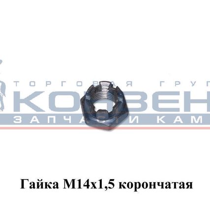 Фото №0 Гайка М14х1,5 корончатая