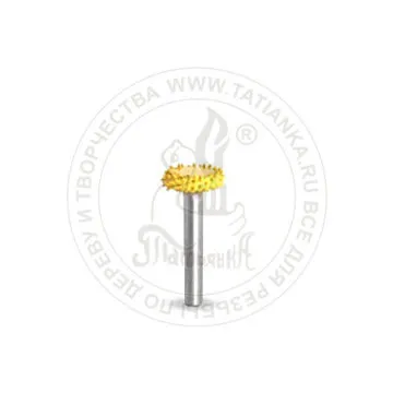 Фото №0 18RS38-40 - диск, Ø хвостовика 3,2мм, Ø фрезы 9,52мм, L фрезы 4,76мм (мелкий/желтый)