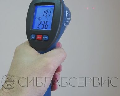 фото Пирометр DT-8663 с индикацией точки росы +  влажность и температура воздуха