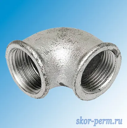 Фото №0 Угольник оцинк Ду15