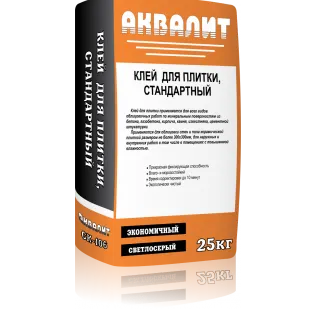 фото Клей для плитки Аквалит стандарт СК-106 (25кг)