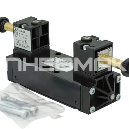 Фото №0 1011.52.3.5.M3R - Распределитель пневматический с электромагнитным управлением, по стандарту ISO1 5/2, 900 нл/мин, ЭлПнУправление двустороннее, под катушку типа MB или MC (1942310013)