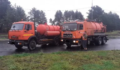 фото Прочистка канализации, откачка илососом