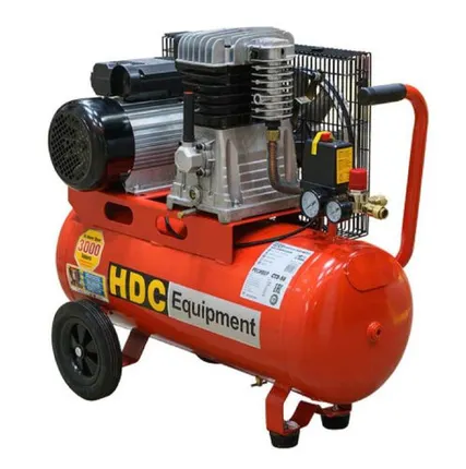 Фото №0 Компрессор HDC HD-A051 ременной (396 л/мин, 10 атм, ременной, масляный, ресив. 50 л, 220 В, 2.20 кВт)