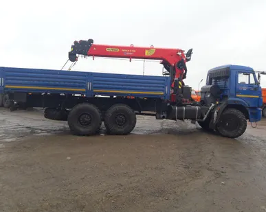 фото Бортовой автомобиль КАМАЗ-43118-46 с КМУ Инман ИТ-150