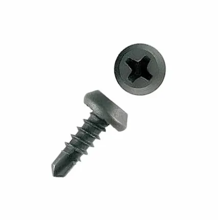 Фото №0 Саморезы клопы 11х3,5 мм черн. по металлу с буром (1000шт.)