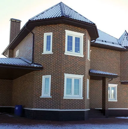 Фото №0 Облицовка фасада термопанелями с клинкерной плиткой