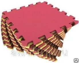 Фото №0 Мягкий пол для детей желто-красный
в