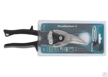 фото Ножницы по металлу "PIRANHA", 250мм, прямой и левый рез, GROSS