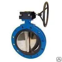 фото Затвор ДУ 15 - 1400мм поворотный дисковый шиберный запорно-регулирующий