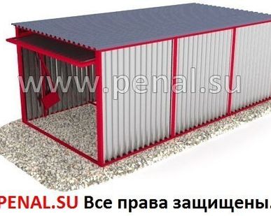 фото Гараж-Пенал металлический
