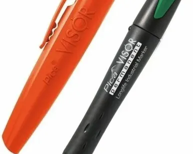 фото Перманентный восковой карандаш, со сменным стержнем, PICA-MARKER 990/36 Pica - Visor permanent (Зеленый)