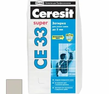 фото Затирка цементная Ceresit CE 33 Super серая №07 2 кг