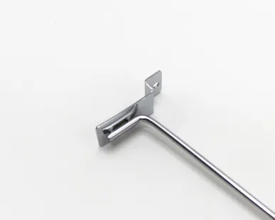 фото Крючок металлический на экономпанель, 200мм, d4,8мм, хром