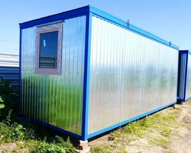 фото Вагончик тайга внутренняя отделка OSB размер 6 х 2.4