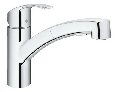 фото Смеситель для кухни Grohe Eurosmart выдвижная лейка 30305000