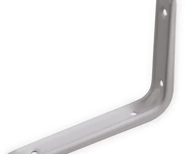 фото Кронштейн стальной без ребра жесткости белый 200*250