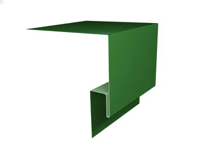 фото Планка околооконная сложная (Блок-хаус, Экобрус) Grand Line 250х50х23 0,45 PE с пленкой RAL 6002 лиственно-зеленый