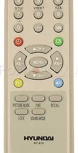 фото Пульт ДУ HYUNDAI RC-816 (TRONY, SHIVAKI, TECHNO, General ), оригинал