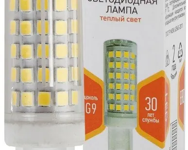 фото Лампа светодиодная JCD-9W-CER-827-G9 720лм ЭРА Б0033185