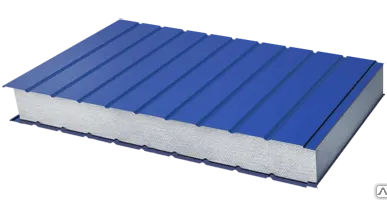 фото Стеновая сэндвич-панель с утеплителем пенополистирол 200 мм