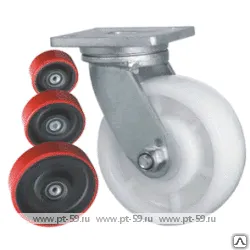 фото Колесо поворотное с площадкой Lema GH2-TPU-150-750-6I