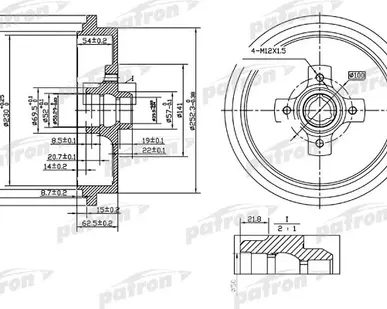 фото PDR1192 Барабан тормозной