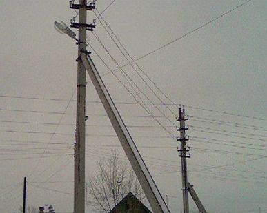 фото Установка опор ЛЭП