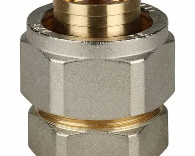 фото Переходник STOUT с внутренней резьбой 1 х32 для металлопластиковых труб винтовой