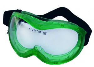 Фото №0 Защитные очки панорамные (зеленые)