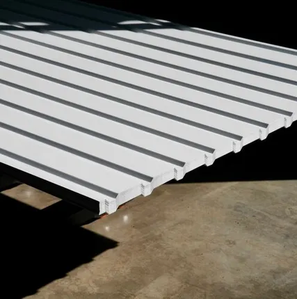 Фото №0 Профлист С-10 / белый / 0.45 мм. - RAL 9003 / Сигнальный белый - Глянцевая - с ЛКП - Первый - С-10 - Стандартные - Розница