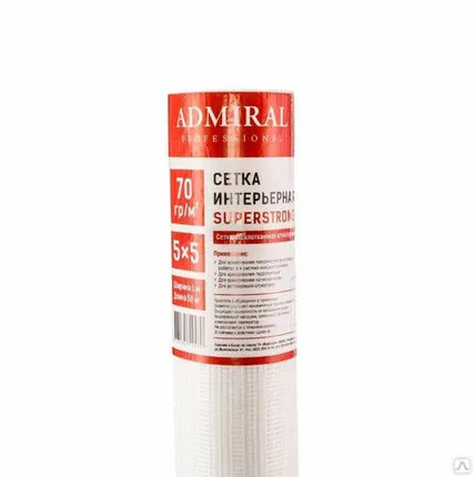 Фото №0 Сетка малярная Admiral интерьерная, белая 70 гр/м2
