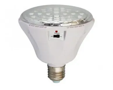 фото Светильник светодиодный Camelion LA-109, 24LED, DC, 220В, E27, аварийный