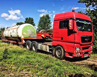 фото Аренда трала MAN-трал 65 тонн, раздвижной 16 м